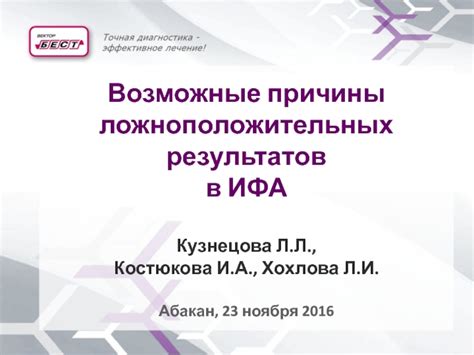 Анализ ложноположительных результатов: причины и последствия