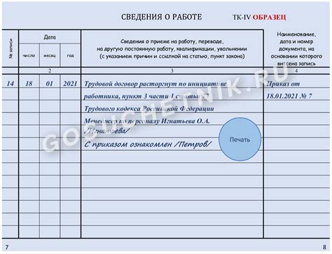 Важность актуализации данных в трудовой книжке