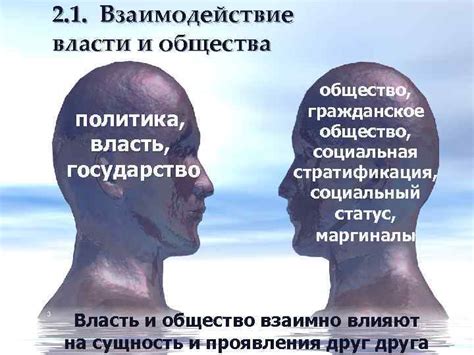 Власть и общество: взаимодействие и влияние