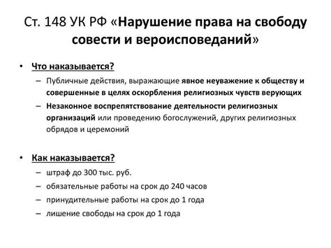 Год введения статьи 148 УК РФ