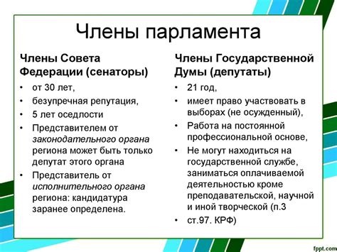 Государственная Дума и Совет Федерации: график работы и собрания