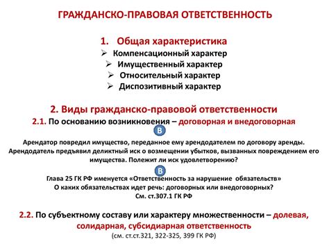 Гражданско-правовая ответственность гендиректора