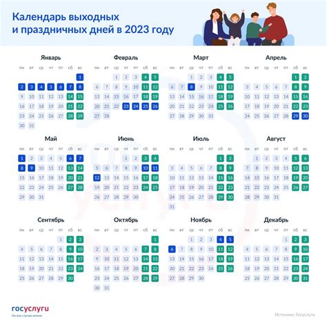 График работы в выходные и праздничные дни