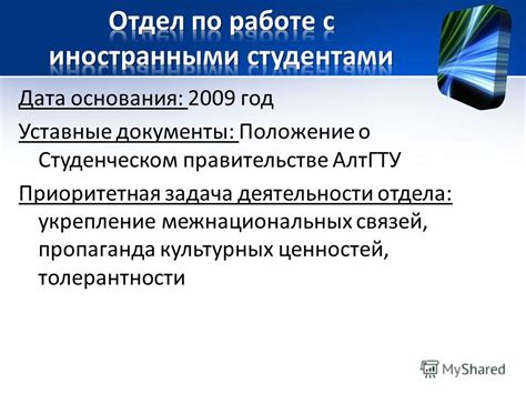 Дата основания отдела нейропсихиатрии