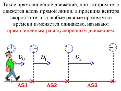 Движение тела по прямой