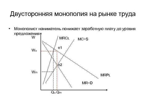 Двусторонняя монополия на рынке труда