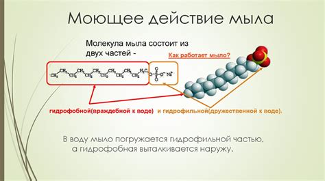 Действие мыла