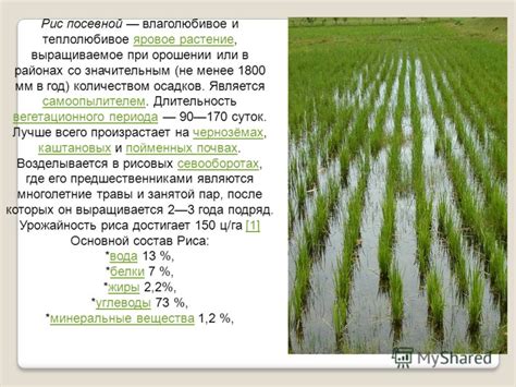 Длительность вегетационного периода