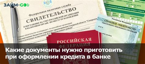 Документы, необходимые для оформления кредита на паспорт