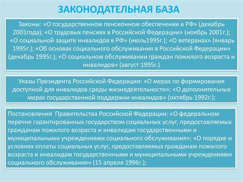 Законодательная база стажа работы