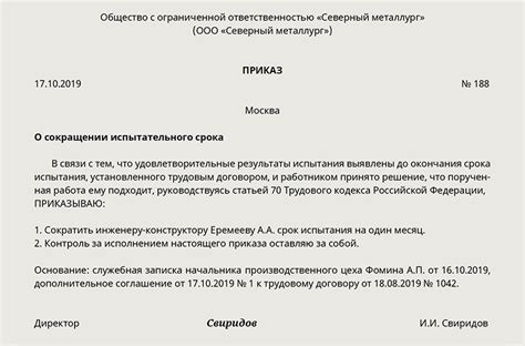 Законодательное регулирование выплаты премии на испытательном сроке