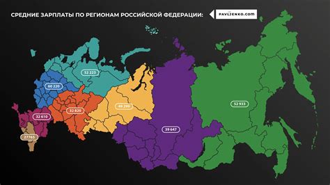 Зарплата по регионам России