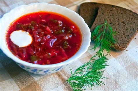 Известные рецепты борща с уксусом и сахаром