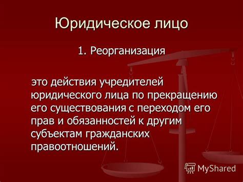 Какие действия юридического лица могут привести к прекращению правосубъектности?