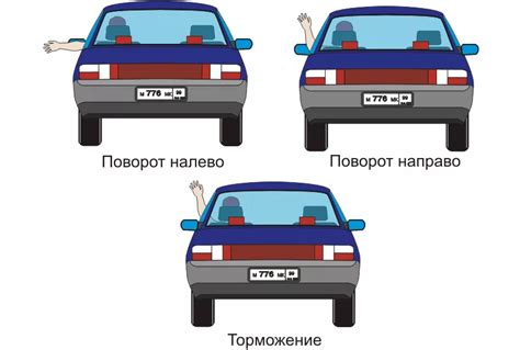 Когда и как прекращается сигнал поворота рукой