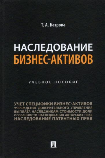 Наследование активов и прав