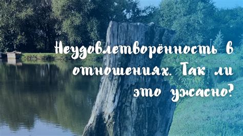 Неприятие или неудовлетворенность в отношениях