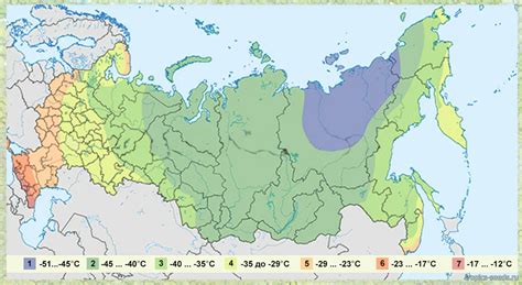 Определите климатическую зону