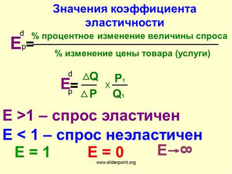 Основные причины, которые указывают на нулевое значение коэффициента эластичности e