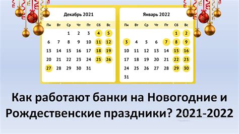 Особенности работы банков в новогодние и рождественские праздники