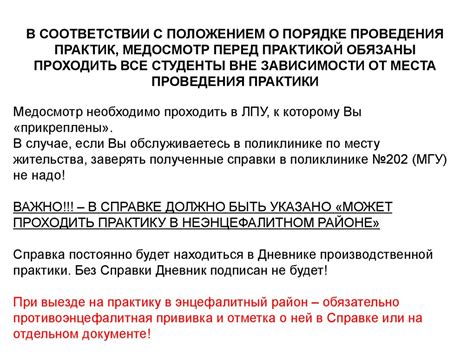 Подготовка к производственной практике: выбор направления и структура обучения