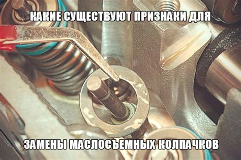 Полезные сроки замены маслосъемных колпачков