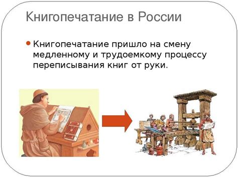 Популярность книгопечатания в России