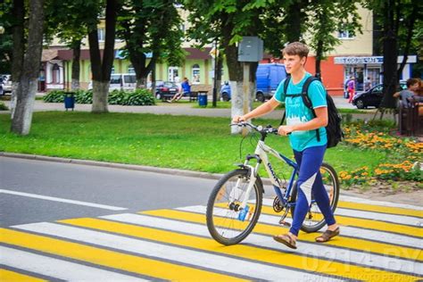 Правила велосипедиста на пешеходном переходе