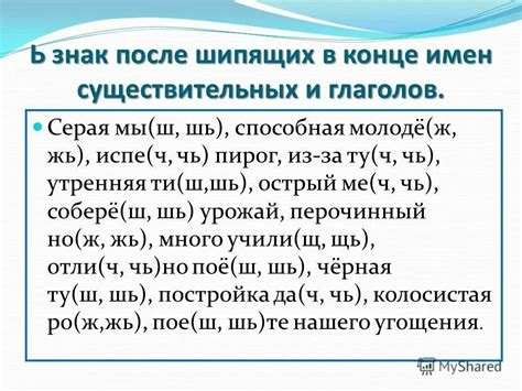 Правила написания мягкого знака после глаголов