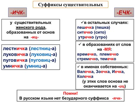 Правила написания существительных с суффиксом "ев"