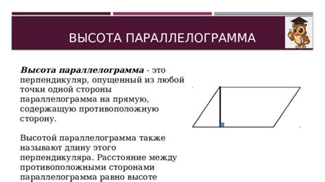 Практическое применение знания о высоте параллелограмма