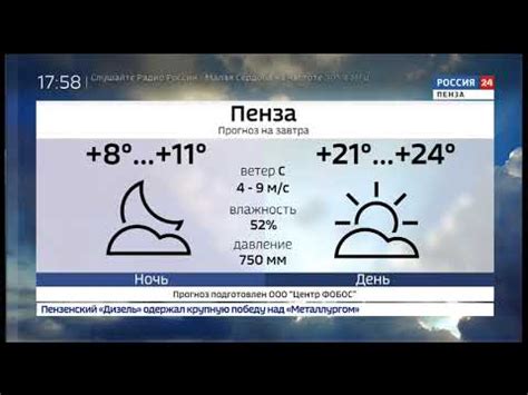 Прогноз погоды в Пензенской области