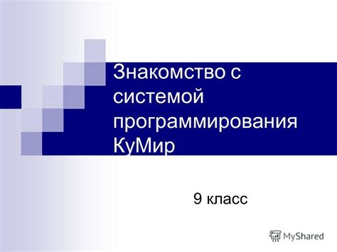 Раздел 1: Знакомство с системой