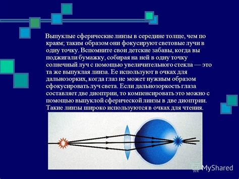 Различие между вогнутыми и выпуклыми линзами