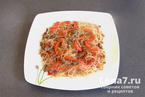 Рецепты с фунчозой и фаршем