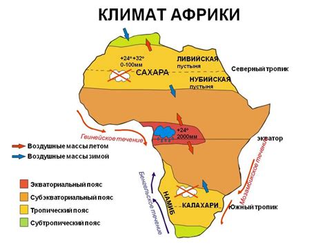 Россия и Африка: сильно отличающиеся климатические условия