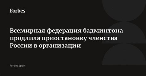 Сегодняшнее состояние бадминтона в России