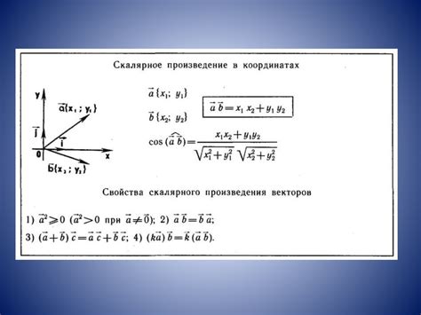 Скалярное произведение векторов: определение и вычисление