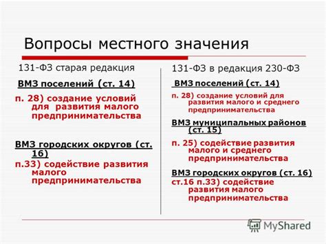 Содействие развитию местного предпринимательства