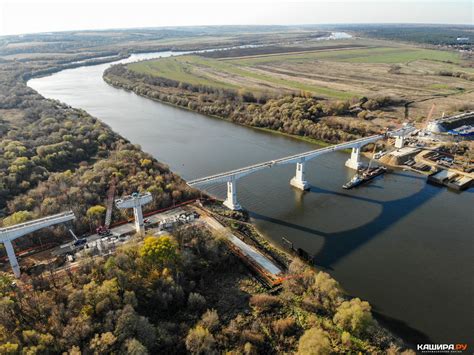 Состояние старого моста через Оку в Кашире