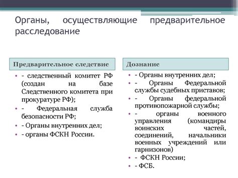  Следствие и методы расследования 